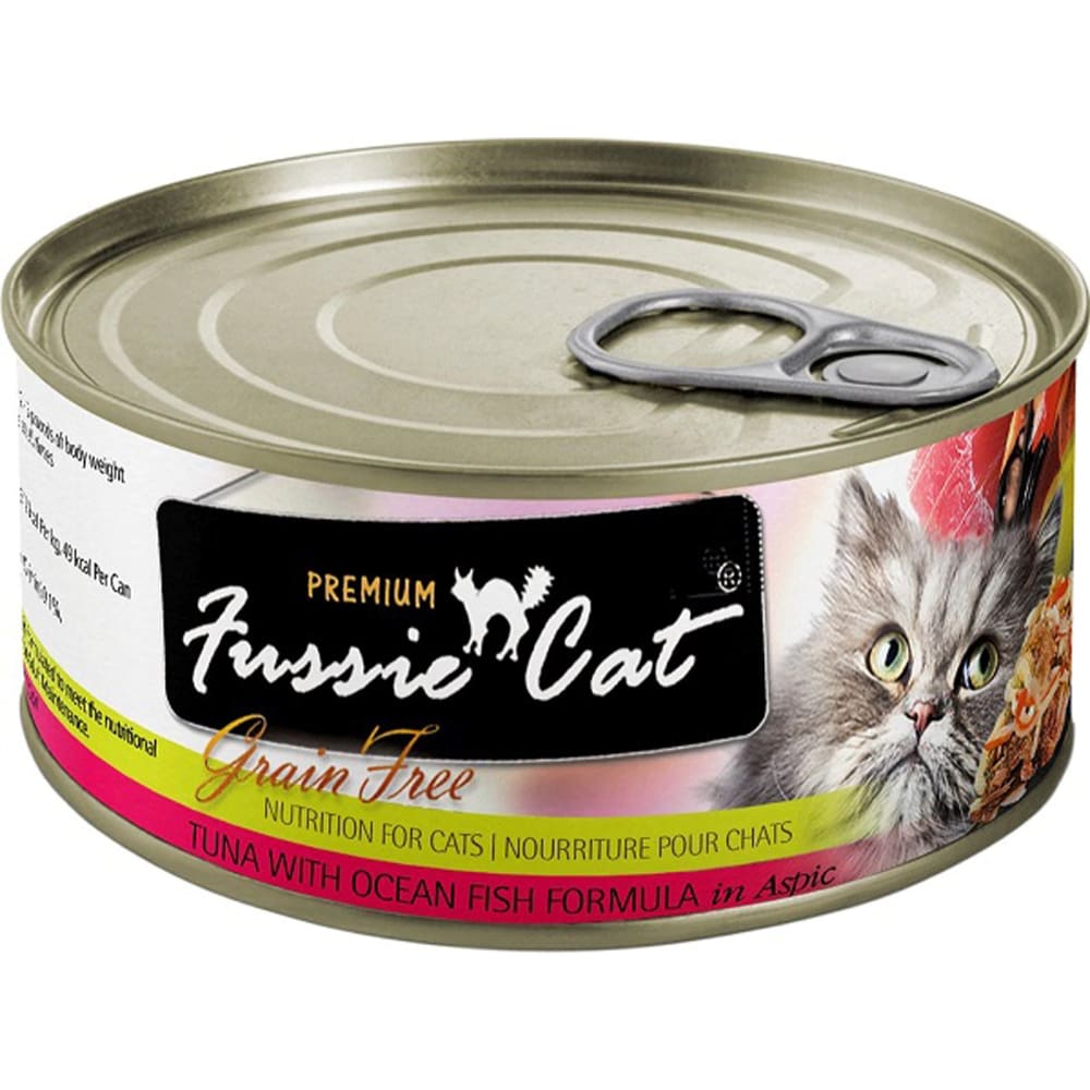 Fussie Cat Premium Tuna With Ocean Fish 5.5oz/24 Can - Pet Supplies - Fussie