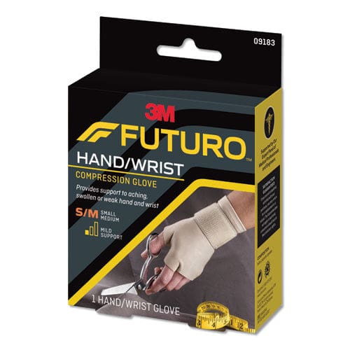 FUTURO Energizing Support Glove Small/medium Fits Palm Size 6.5 - 8.0 Tan - Janitorial & Sanitation - FUTURO™