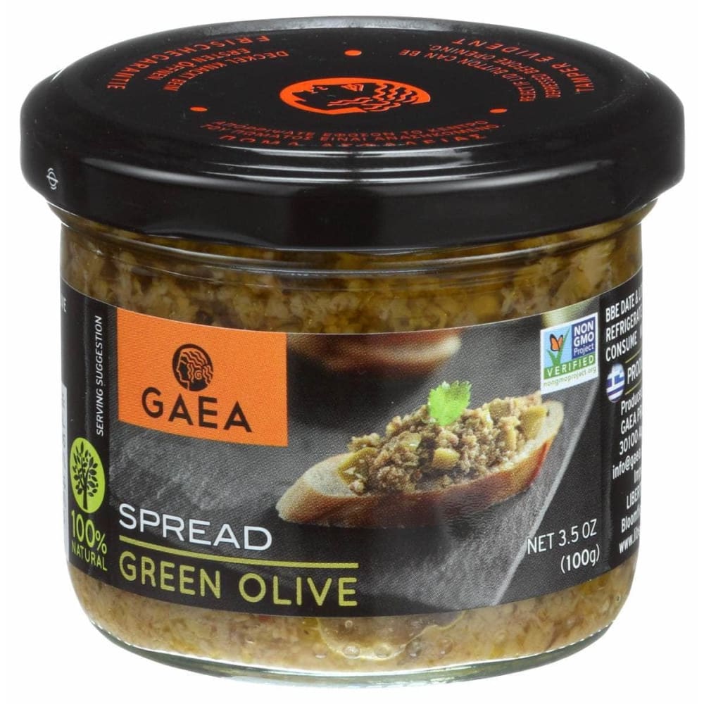 GAEA NORTH AMERICA GAEA NORTH AMERICA Green Olive Spread, 3.5 oz