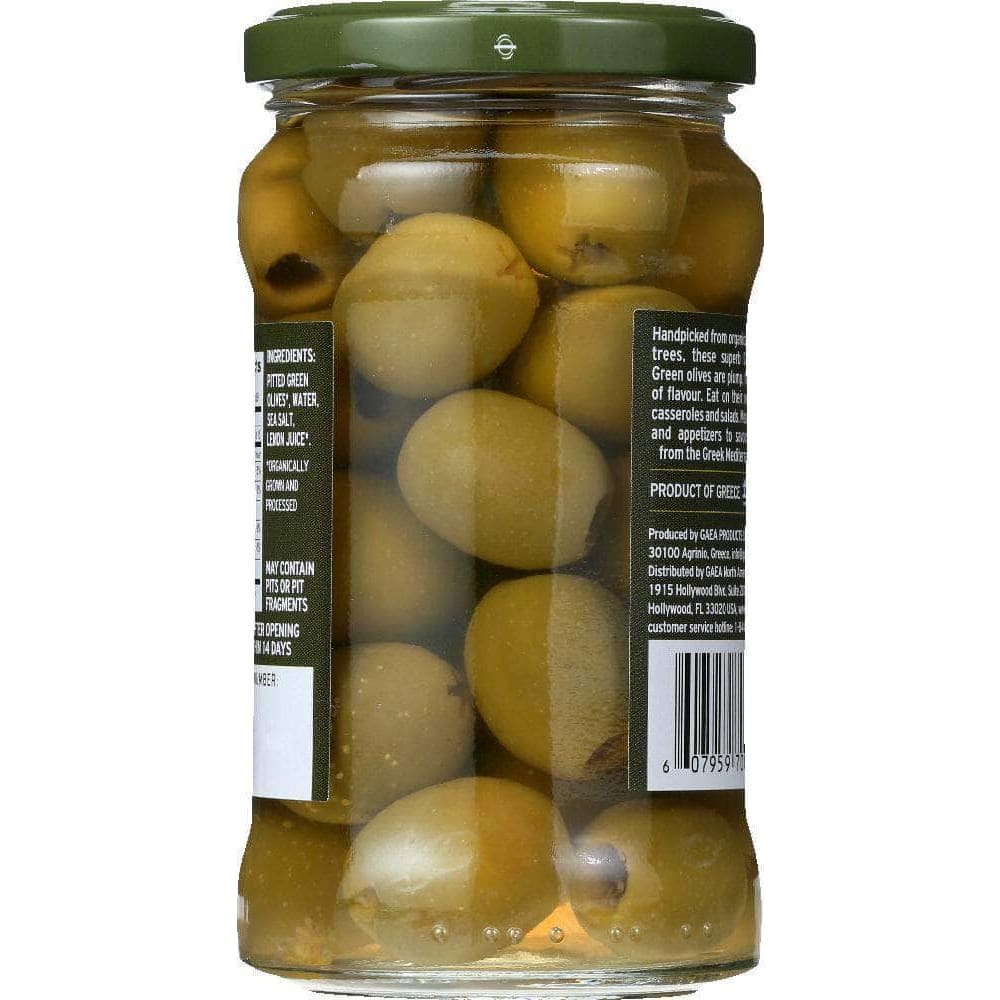 Gaea Gaea North America Organic Pitted Green Olives, 4.9 oz