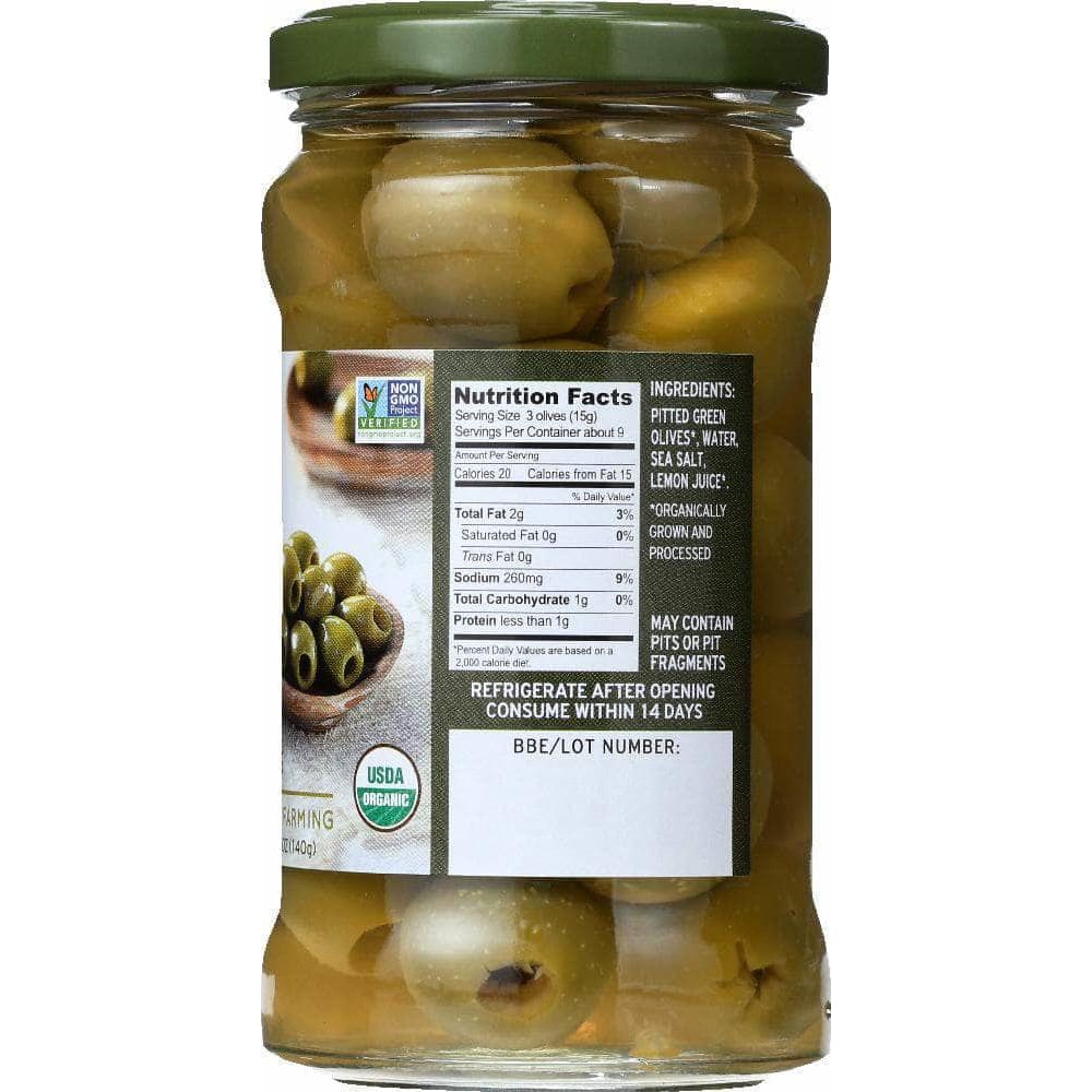 Gaea Gaea North America Organic Pitted Green Olives, 4.9 oz