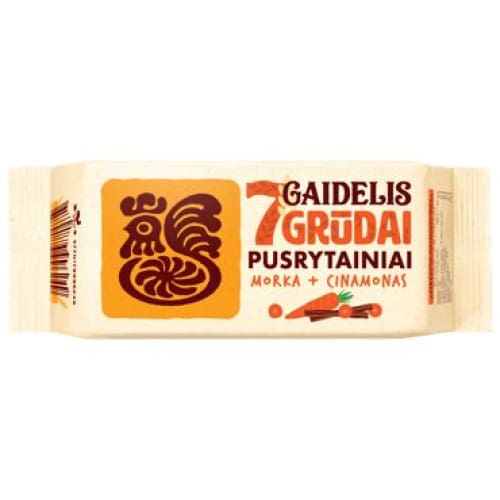 GAIDELIS 7 GRuDAI Cookies with Carrot Pieces and Cinnamon 5.64 oz. (160 g.) - Pergale