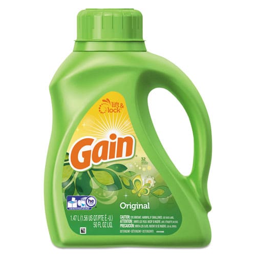 Gain Liquid Laundry Detergent Gain Original Scent 46 Oz Bottle 6/carton - Janitorial & Sanitation - Gain®