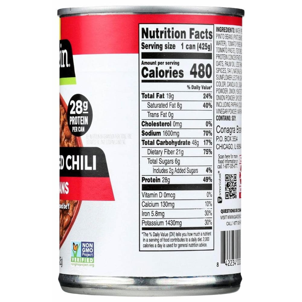 GARDEIN Grocery > Pantry > Food GARDEIN: Chili Veg With Beans, 15 oz