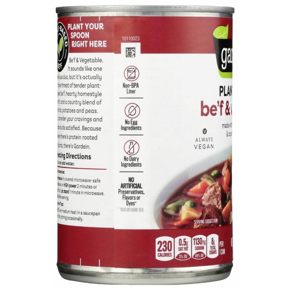 GARDEIN Grocery > Soups & Stocks GARDEIN: Soup Beef Vegetable, 15 oz