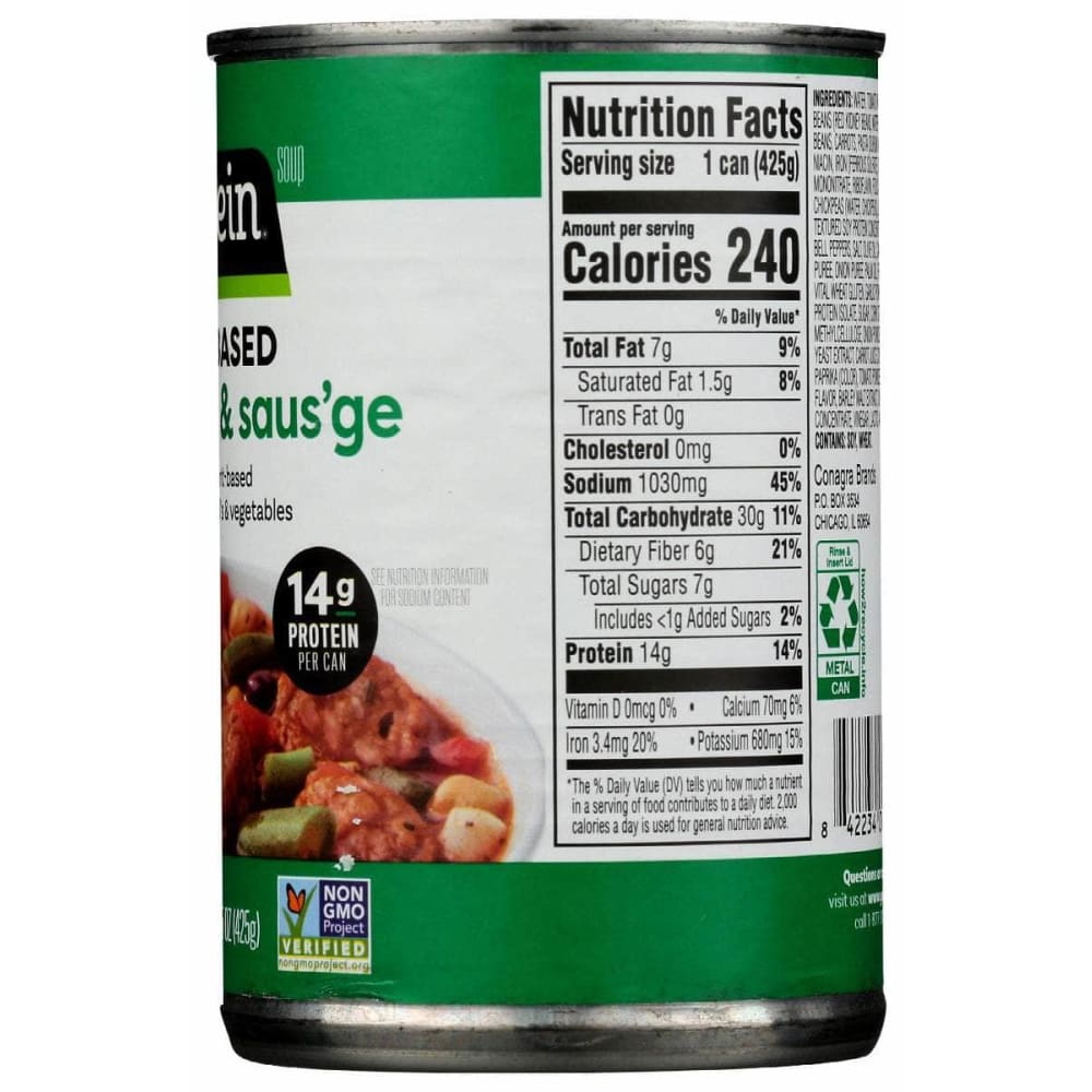 GARDEIN Grocery > Soups & Stocks GARDEIN: Soup Minestrone Sausage, 15 oz