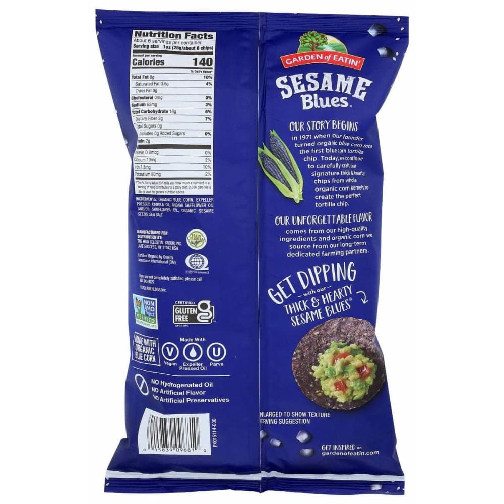 GARDEN OF EATIN Garden Of Eatin Sesame Blues Tortilla Chips, 5.5 Oz