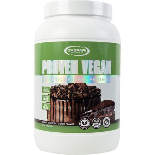 Gaspari Nutrition Proven Vegan Double Chocolate Cake 2 lb - Gaspari Nutrition