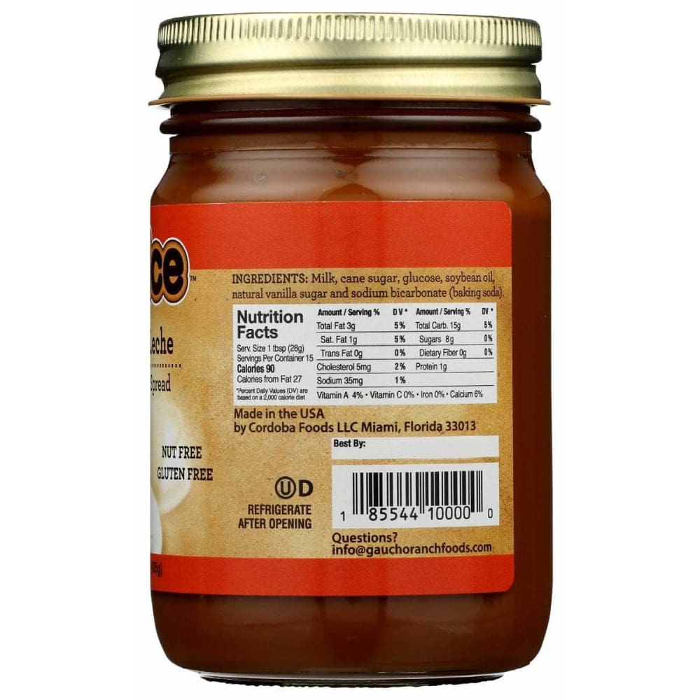 GAUCHO RANCH Grocery > Pantry > Condiments GAUCHO RANCH: Dulce De Leche, 15 oz