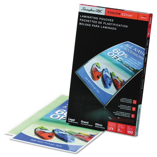 GBC Ezuse Thermal Laminating Pouches 5 Mil 9 X 14.5 Gloss Clear 100/box - Technology - GBC®