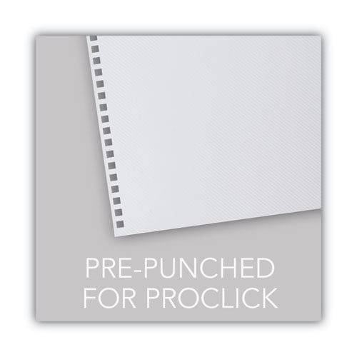 GBC Proclick Pre-punched Presentation Covers Clear Lined 11 X 8.5 Punched 25/pack - Office - GBC®