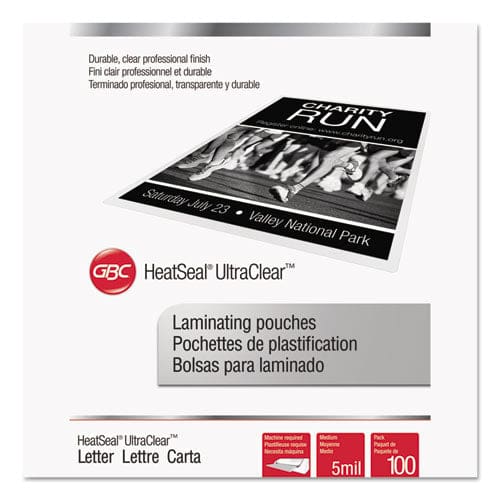 GBC Ultraclear Thermal Laminating Pouches 5 Mil 9 X 11.5 Gloss Clear 100/box - Technology - GBC®