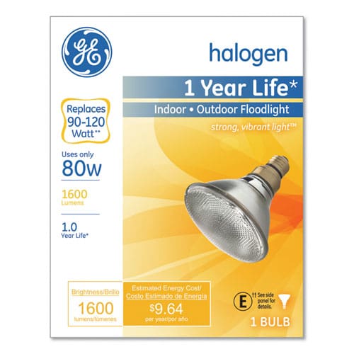 GE Energy-efficient Par38 Halogen Bulb 90 W Crisp White - Technology - GE