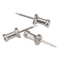 GEM Aluminum Head Push Pins Aluminum Silver 0.5 100/box - School Supplies - GEM®