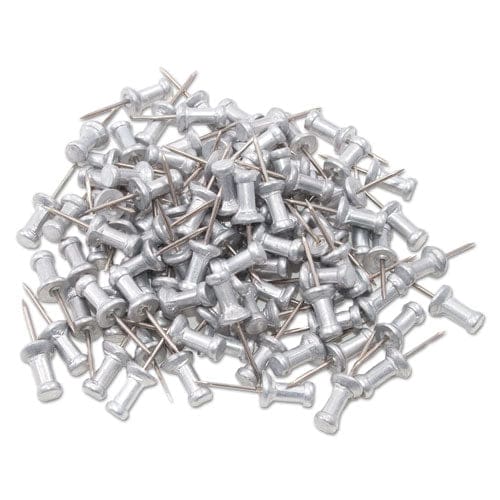 GEM Aluminum Head Push Pins Aluminum Silver 0.63 100/box - School Supplies - GEM®