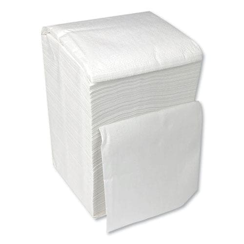 GEN Cocktail Napkins 1-ply 9w X 9d White 500/pack 8 Packs/carton - Food Service - GEN