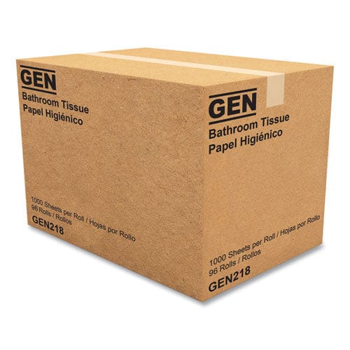 GEN Standard Bath Tissue Septic Safe Individually Wrapped Rolls 1-ply White 1,000 Sheets/roll 96 Wrapped Rolls/carton - Janitorial &