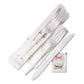 GEN Wrapped Cutlery Kit 6.25 Fork/knife/napkin/salt/pepper Polypropylene White 500/carton - Food Service - GEN