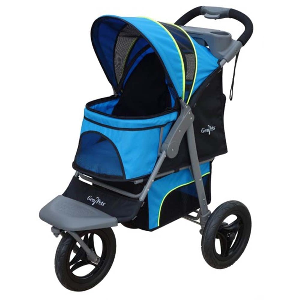 Gen7Pets Jogger Pet Stroller Trailblazer Blue One Size 26 In - Pet Supplies - Gen7Pets