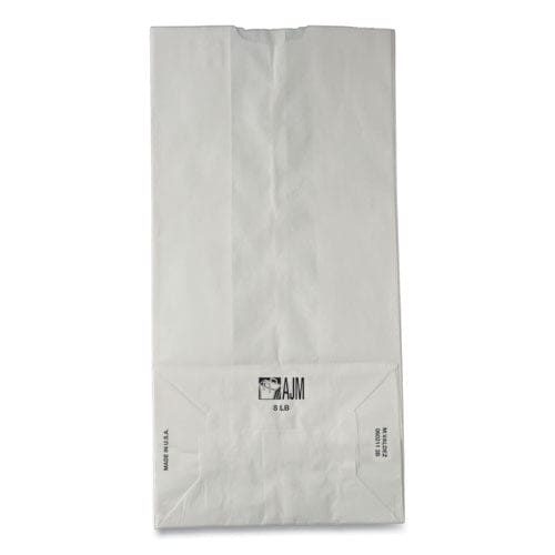 General Grocery Paper Bags 35 Lb Capacity #8 6.13 X 4.17 X 12.44 White 500 Bags - Food Service - General