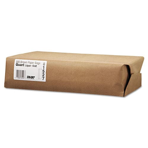 General Liquor-takeout Quart-sized Paper Bags 35 Lb Capacity 4.25 X 2.5 X 16 Kraft 500 Bags - Food Service - General