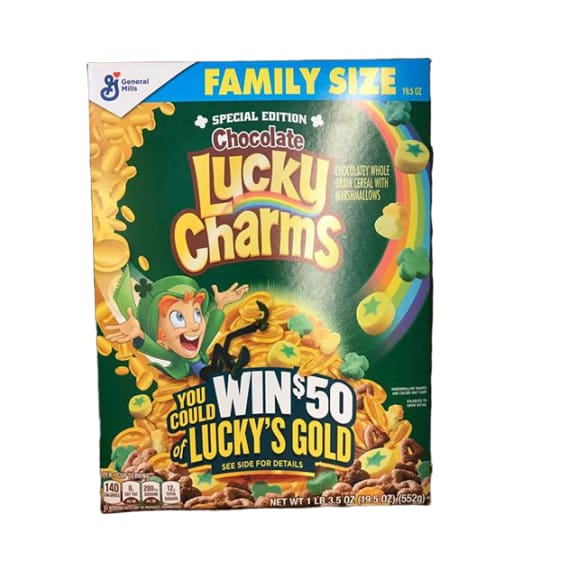 General Mills Special Edition Lucky Charms, Chocolate, 19.3 oz - ShelHealth.Com