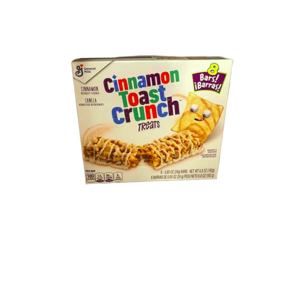 General Mills Treat Bars, Cinnamon Toast Crunch, 8 Count - ShelHealth.Com