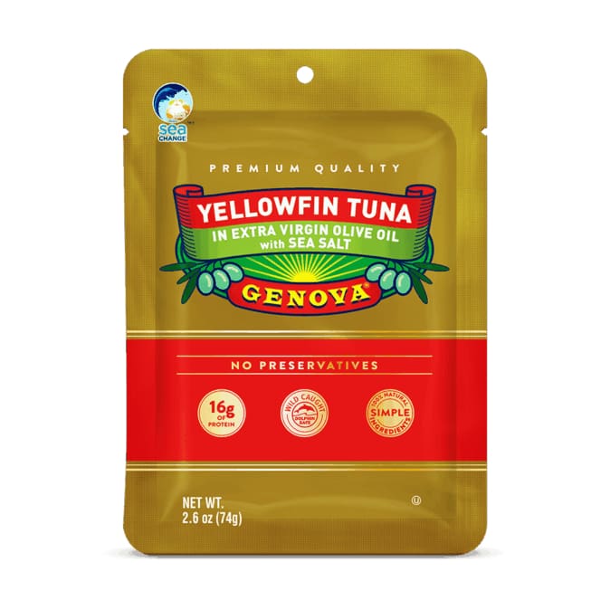 GENOVA Grocery > Pantry > Meat Poultry & Seafood GENOVA: Tuna Pouch Olives Evoo, 2.6 oz