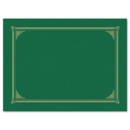 Geographics Certificate/document Cover 12.5 X 9.75 Green 6/pack - Office - Geographics®