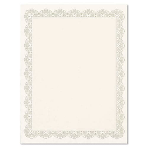 Geographics Parchment Paper Certificates 8.5 X 11 Optima Gold With White Border 25/pack - Office - Geographics®