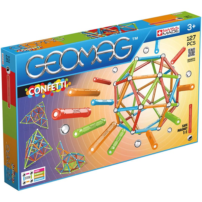 Geomag Confetti Set 127 Pieces - Blocks & Construction Play - Geomagworld Usa Inc