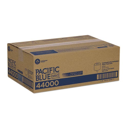 Georgia Pacific Professional Pacific Blue Select 2-ply Center-pull Perf Wipers 2-ply 8.25 X 12 White 520/roll 6 Rolls/carton - Janitorial &