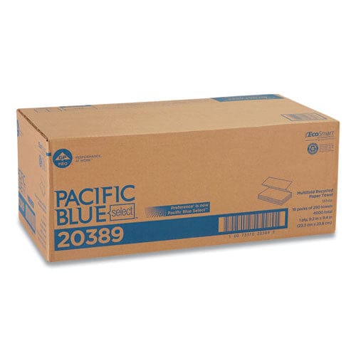 Georgia Pacific Professional Pacific Blue Select Folded Paper Towels 9.2 X 9.4 White 250/pack 16 Packs/carton - Janitorial & Sanitation -