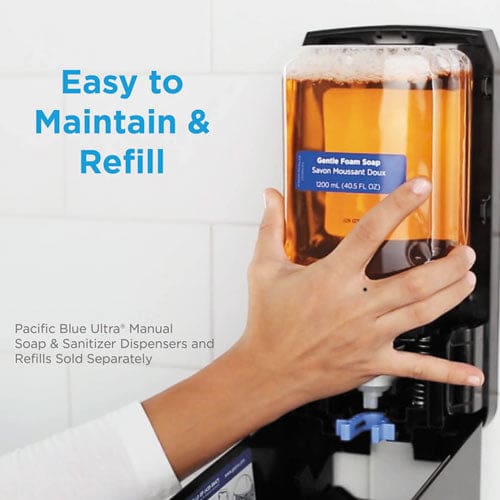 Georgia Pacific Professional Pacific Blue Ultra Soap/sanitizer Dispenser 1,200 Ml Refill 5.6 X 4.4 X 11.5 Black - Janitorial & Sanitation -