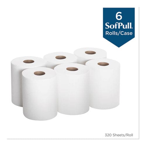 Georgia Pacific Professional Sofpull Center-pull Perforated Paper Towels 1-ply 7.8 X 15 White 320/roll 6 Rolls/carton - Janitorial &