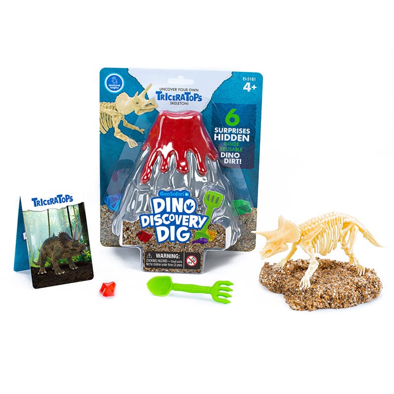 Geosafari Jr Discovry Dig Tricertop (Pack of 2) - Animal Studies - Learning Resources