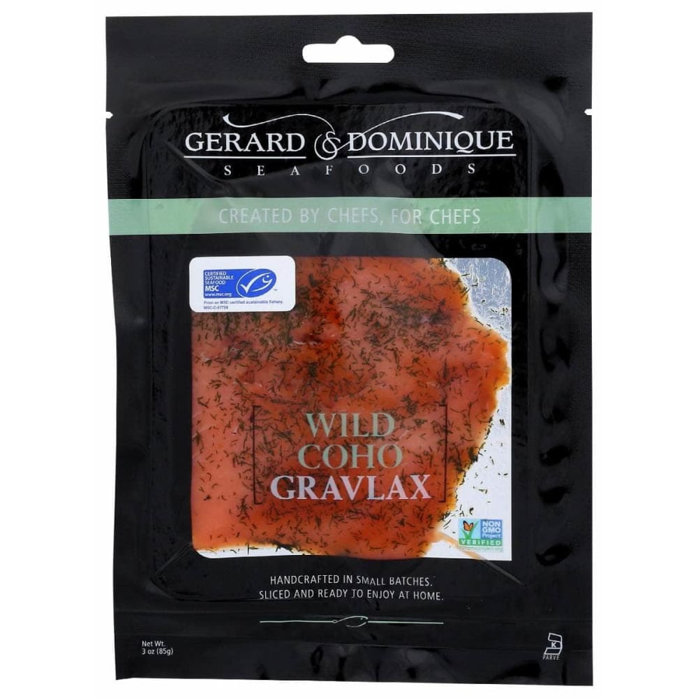 Gerard & Dominique Grocery > Frozen GERARD & DOMINIQUE: Gravlax Wild Coho, 3 oz