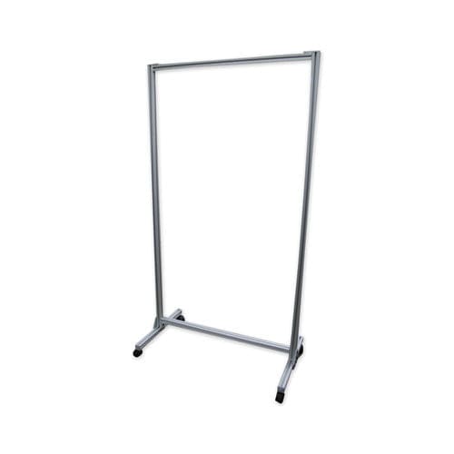 Ghent Acrylic Mobile Divider 38.5 X 23.75 X 74.19 Acrylic; Aluminum Clear - Furniture - Ghent