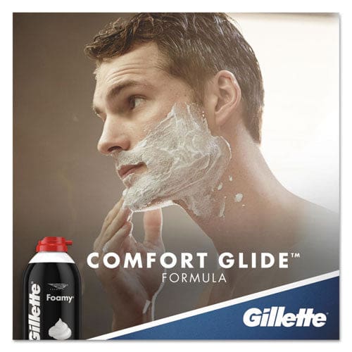 Gillette Foamy Shave Cream Original Scent 2 Oz Aerosol Spray Can 48/carton - Janitorial & Sanitation - Gillette®