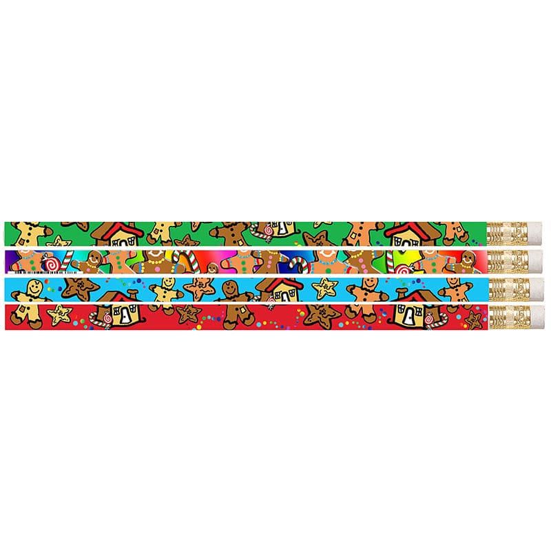 Gingerbread Man & Candyland 12Pk Pencils (Pack of 12) - Pencils & Accessories - Musgrave Pencil Co Inc