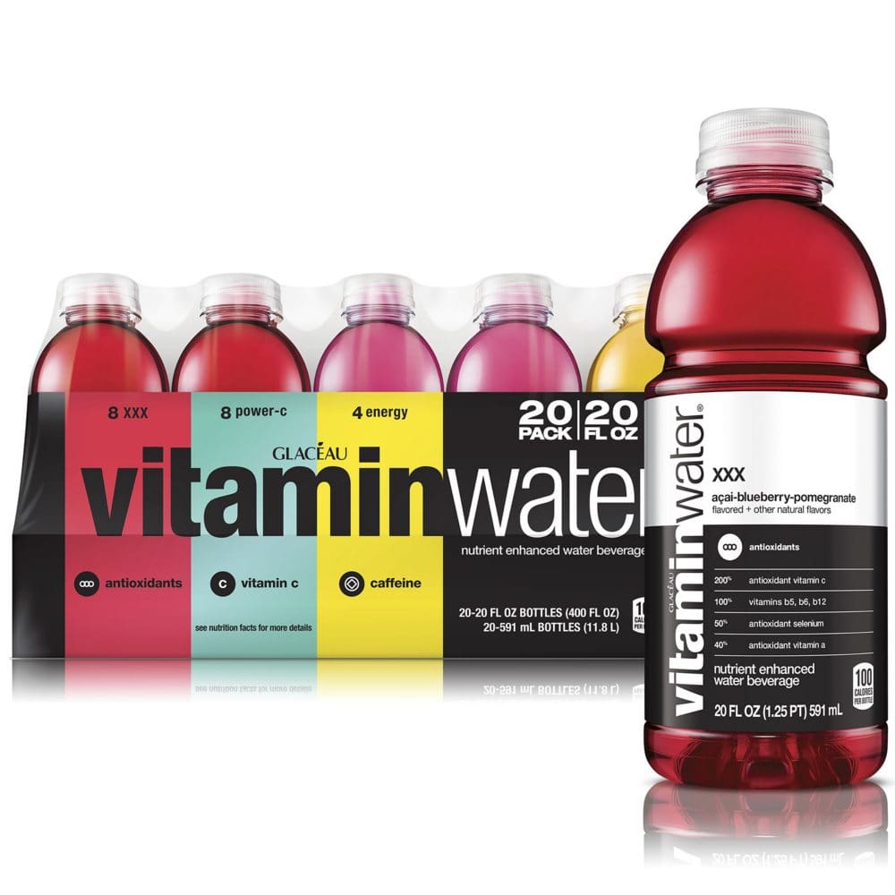 Glaceau Vitaminwater Variety Pack (20 Fl. Oz., 20 Pk.) | ShelHealth