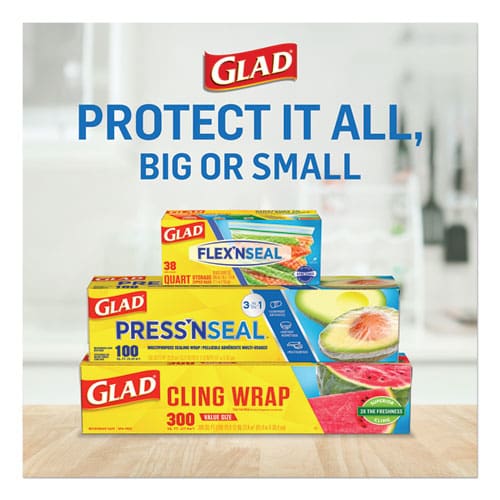 Glad Press’n Seal Food Plastic Wrap 70 Square Foot Roll 12 Rolls/carton - Food Service - Glad®