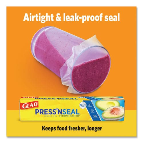 Glad Press’n Seal Food Plastic Wrap 70 Square Foot Roll 12 Rolls/carton - Food Service - Glad®