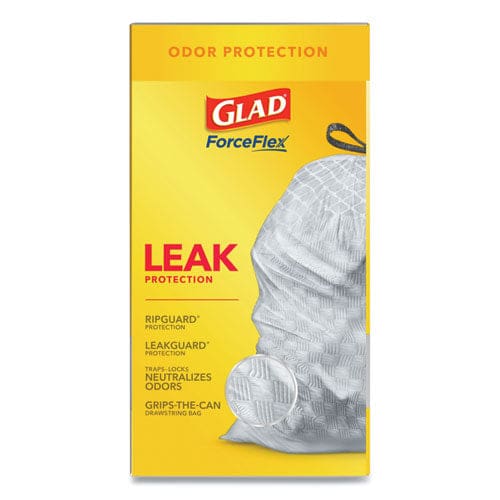 Glad Tall Kitchen Drawstring Trash Bags 13 Gal 0.72 Mil 23.75 X 24.88 White 240/carton - Janitorial & Sanitation - Glad®