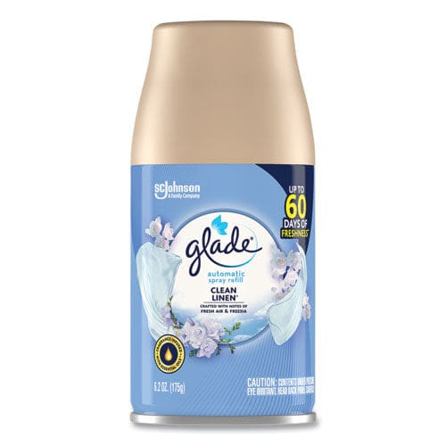 Glade Automatic Air Freshener Clean Linen 6.2 Oz 6/carton - Janitorial & Sanitation - Glade®