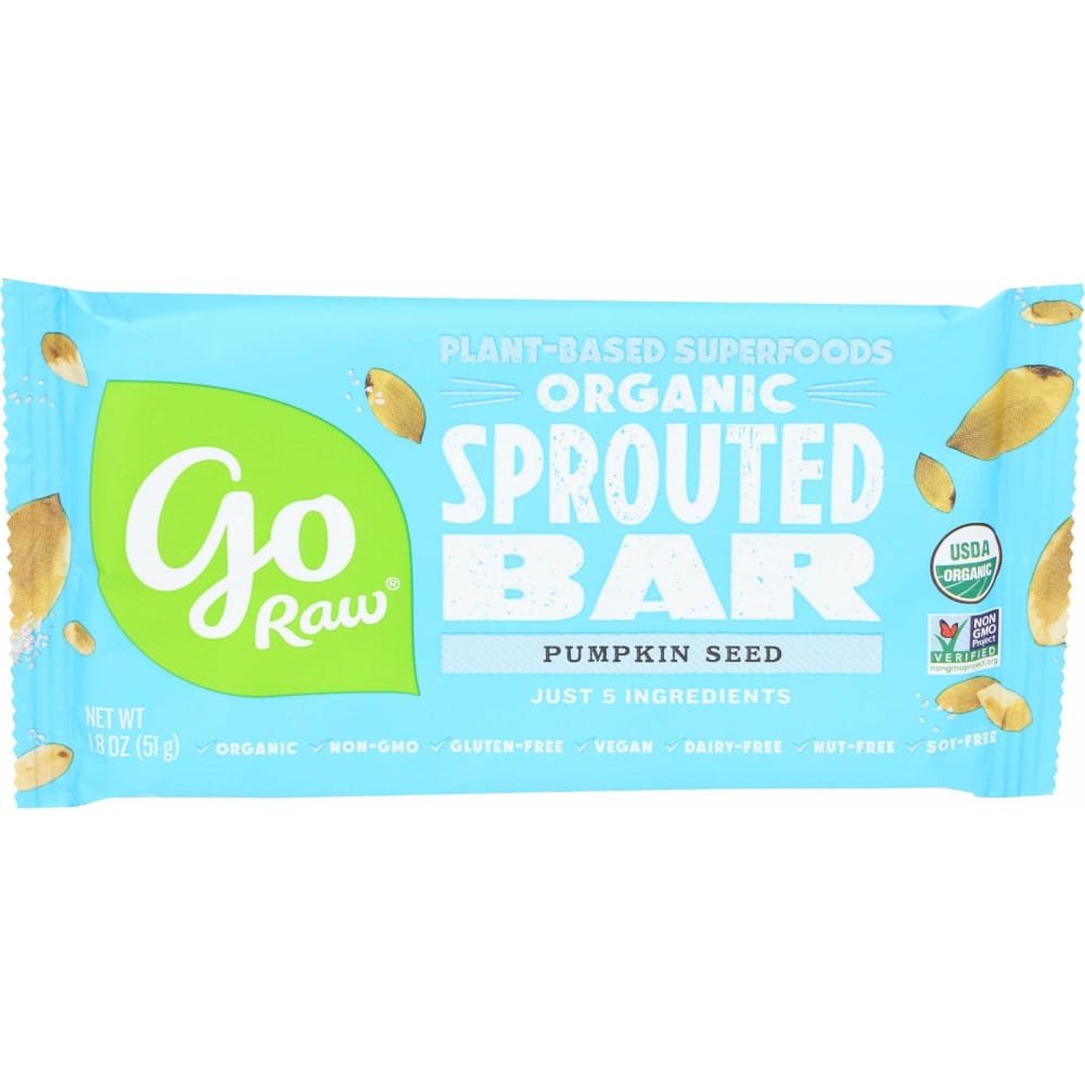 GO RAW GO RAW Pumpkin Seed Organic Sprouted Bars, 1.8 oz