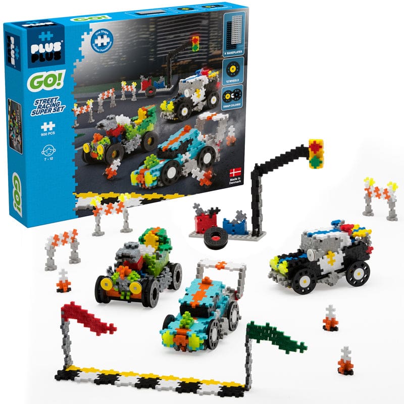 Go Street Racing Super Set - Blocks & Construction Play - Plus-plus Usa