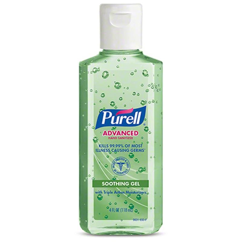 GOJO Purell Hand Sanitizer 4 Oz With Aloe (Pack of 5) - Skin Care >> Hand Sanitizer - GOJO