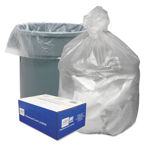 Good ’n Tuff Waste Can Liners 45 Gal 10 Microns 40 X 46 Natural 25 Bags/roll 10 Rolls/carton - Janitorial & Sanitation - Good ’n Tuff®