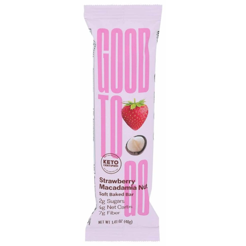 GOOD TO GO GOOD TO GO Strawberry Macadamia Soft Baked Bars, 1.41 oz